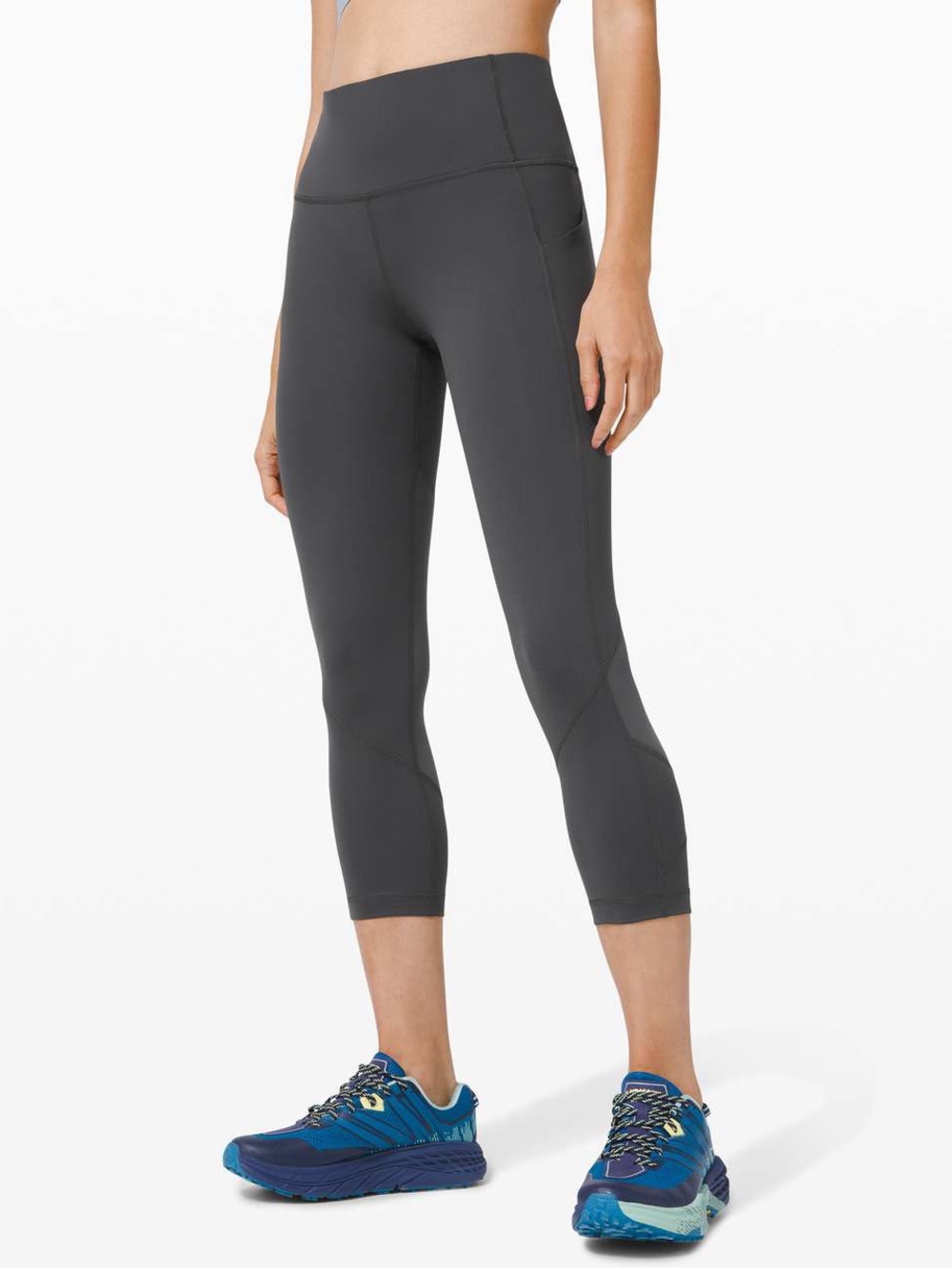Lululemon Pace Rival High-Rise Crop 22" Leggings 
Graphite Grey Sz 4